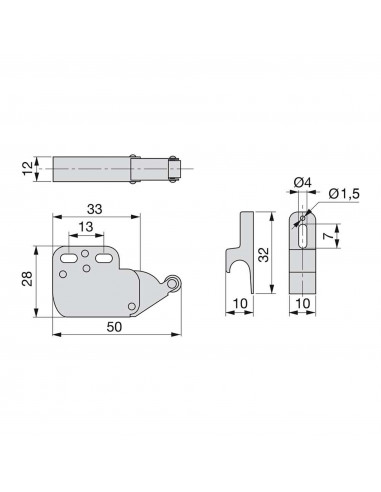 Fermeture Fast Latch pour meubles EMUCA 1275415
