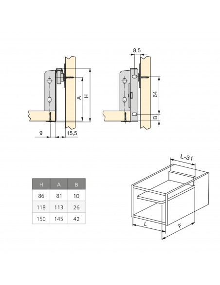 Tiroir pour cuisine et salle de bain Ultrabox EMUCA 4387725
