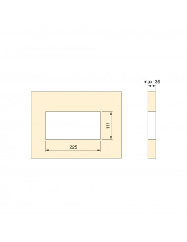 Multiconnecteur Atom 26 Lite pour bureau (225x111mm) EMUCA 5039825