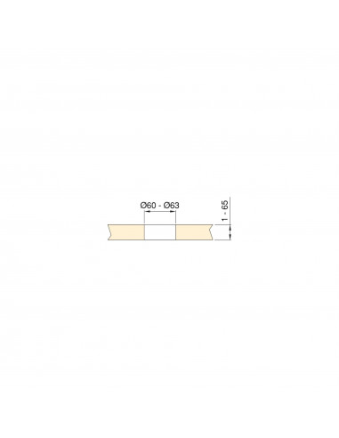 Multiconnecteur Vertikal Flat 60 avec couvercle coulissant (60mm) EMUCA 5048065