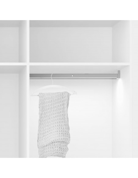 Barre de penderie pour armoire Polux avec lumière LED avec détecteur de mouvement (12V DC) EMUCA 5074562