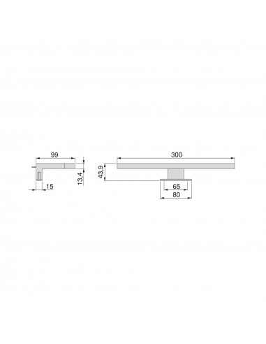 Spot LED pour miroir de salle de bain Virgo (AC 230V 50Hz) EMUCA 5149114