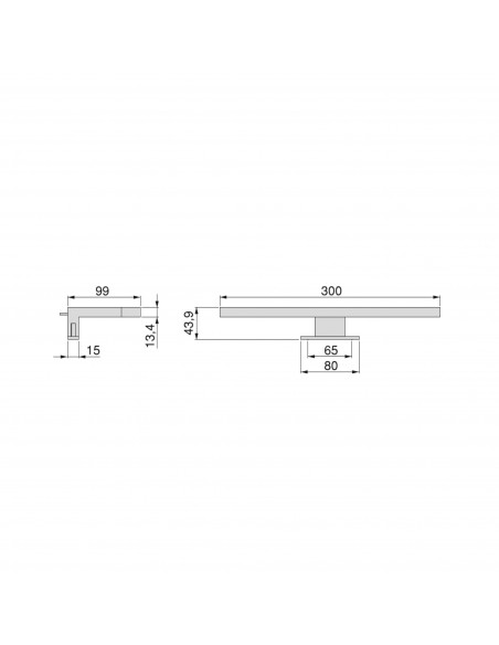 Spot LED pour miroir de salle de bain Virgo (AC 230V 50Hz) EMUCA 5149114