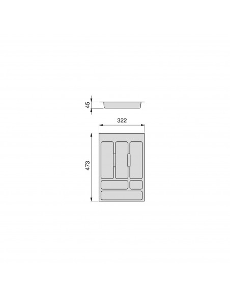 Range-couvert Optima Vertex/Concept/Convex 500mm (Panneau 16mm) EMUCA 8333023