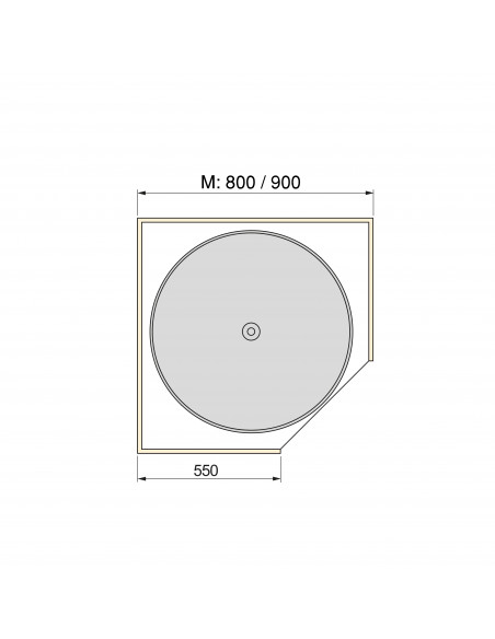Jeux de plateaux circulaires Shelvo EMUCA 8929015