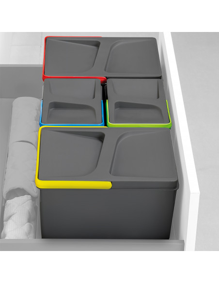 Kit de poubelles avec base Recycle pour tiroir de cuisine EMUCA 8939523