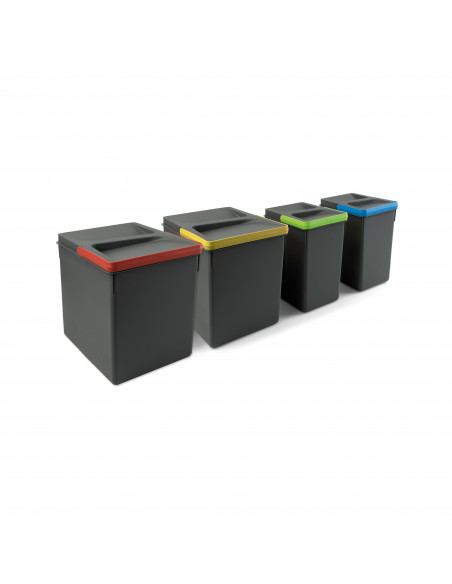 Kit de poubelles avec base Recycle pour tiroir de cuisine EMUCA 8939523