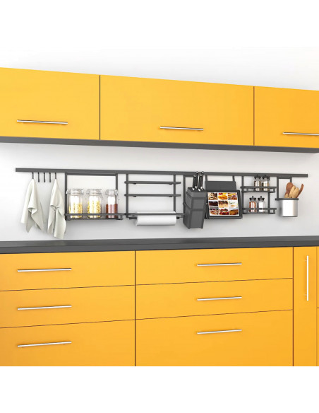 étagère pour pots à épices Titane EMUCA 8964735