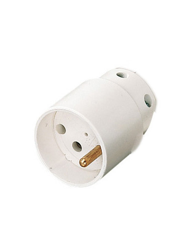 Fiche femelle 16A 2P+T blanc L'EBENOID 021353