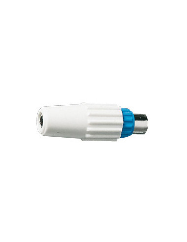 Fiche mâle TV coaxiale CEE bleu L'EBENOID 032512