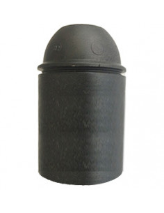 Douille E27 lisse noir M10 L'EBENOID 047257