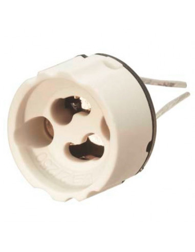 Douille gu10 + 2 fils 140mm L'EBENOID 047912