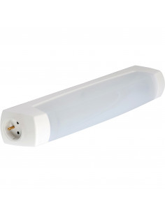 Eo S19 LED 400lm 3000K PC 2P+T blanc L'EBENOID 055314
