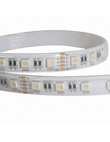 Ruban led 60LED/m 5050 24V IP67 RGB+W 2700K 5m INTEGRATECH 60RGBW-IP67-2700