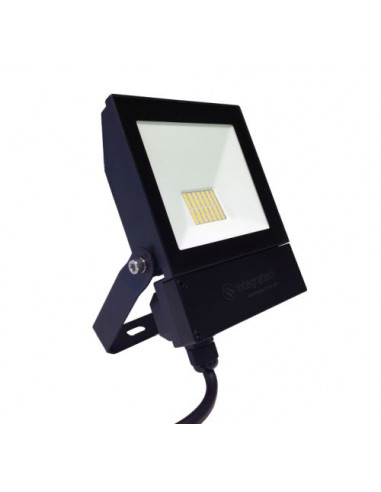 Led floodlight QT 20W 3000K noir INTEGRATECH QTFL203