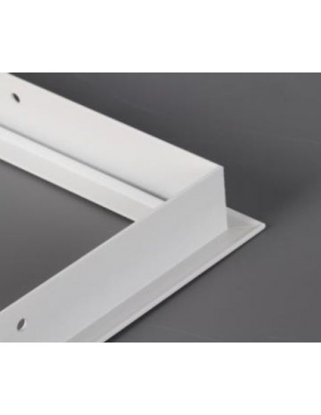 Cadre encastré pour panneau led 300x1200 RAL9016 INTEGRATECH QTRF30120W