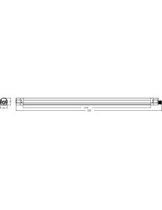 Pure Line 1200mm LED 3960lm 4000K PURE BY L'EBENOID 055040 2