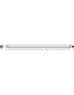 Pure Line 1500mm LED 5500lm 4000K PURE BY L'EBENOID 055042 2