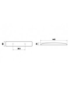 Réglette Vernosc LED 500lm 3000K Inter blanc L'EBENOID 055103 2