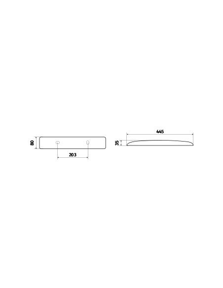 Réglette Vernosc LED 500lm 3000K Inter blanc L'EBENOID 055103