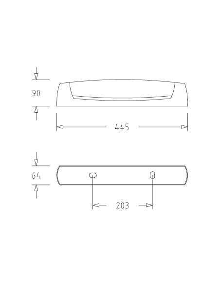 Eo S19 LED 400lm 3000K PC 2P+T blanc L'EBENOID 055314