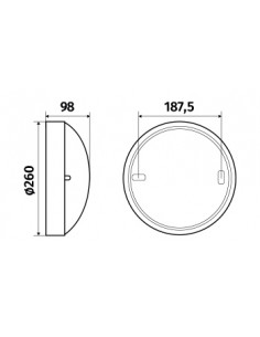 Axiome T1 E27 SSL AV blanc L'EBENOID 073000 2