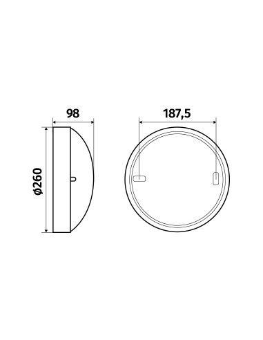 Axiome T1 E27 SSL AV blanc L'EBENOID 073000