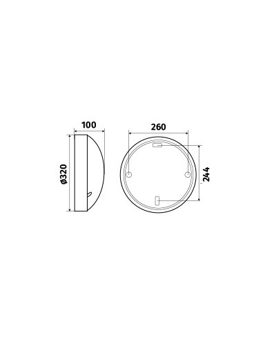 Axiome T2 LED 2200lm 4000K HF AV blanc L'EBENOID 073076