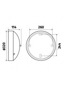 Axiome T2 LED 2150lm 3000K IR blanc L'EBENOID 073088 2
