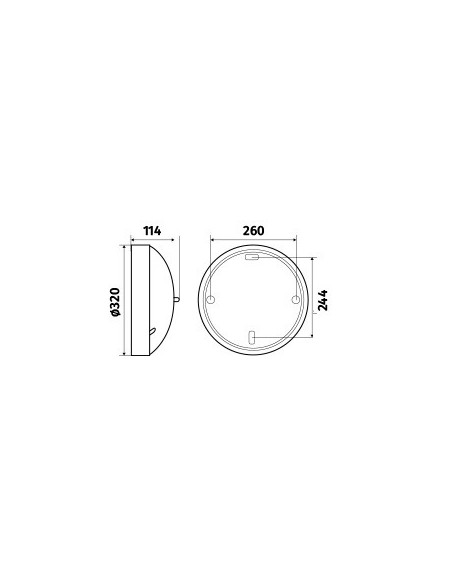 Axiome T2 LED 2150lm 3000K IR gris 7024 L'EBENOID 073488