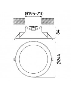 Pure Tops D4 LED 2000lm 4000K blanc PURE BY L'EBENOID 083103 2