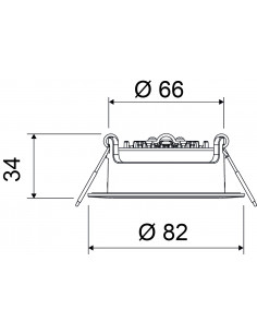 Pure Tops L1 LED 530-600lm 2700-4000K orientable blanc PURE BY L'EBENOID 083120 2