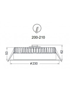 Compact 35W 3000K CRI90 blanc dimmable universel INTEGRATECH COMPACT353DIM 2