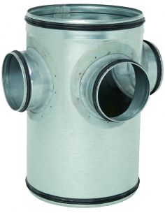 Collecteur raccord d'étage galvanisé Diamètre 160 mm 1 3/125 + joint ALDES 11098054