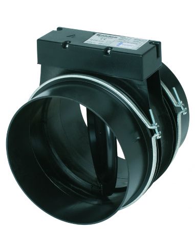 Registre d'isolement plastique M1 D125 motorisé 230V Pression maxi 125Pa ALDES 11093017