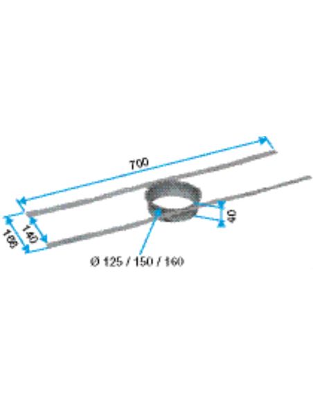 Fixation charpente D.125mm ALDES 11022045