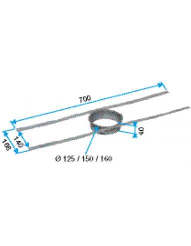 Fixation charpente D160 ALDES 11022047