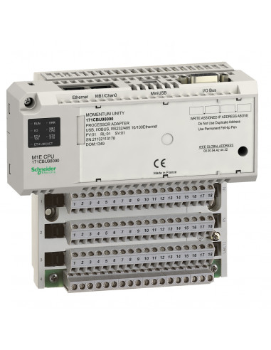 Momentum Unity m1e cpu rs232/485 e net usb iobus SCHNEIDER 171CBU98090