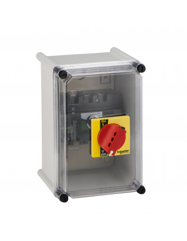 coffret étanche pour Interpact INS40 à 160 poignée rouge plastique SCHNEIDER 28968