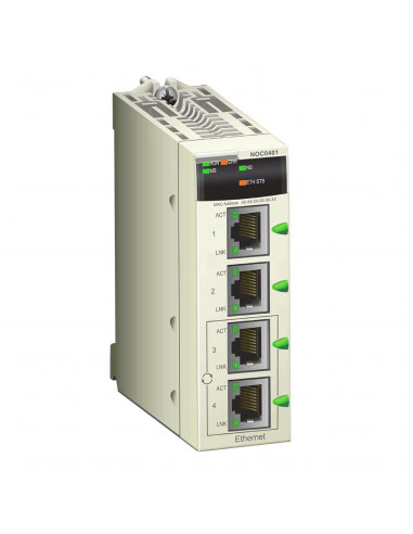 Coupleur Ethernet/IP et Modbus/TCP pour M340 SCHNEIDER BMXNOC0401