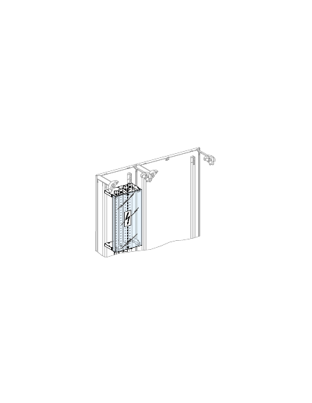 Linergy BS Ecran de protection jeu de barres étagé en gaine 1500x250mm SCHNEIDER LVS04197