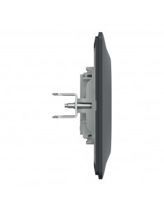 OVALIS PRISE TÉLÉPHONE EN T 8 CONTACTS AVEC PLAQUE ANTHRACITE SCHNEIDER S340496