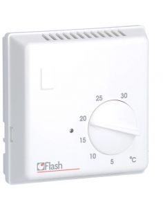 Thermostat ambiance bi-métal chauffage eau chaude avec contact inverseur 230V et voyant HAGER 25620