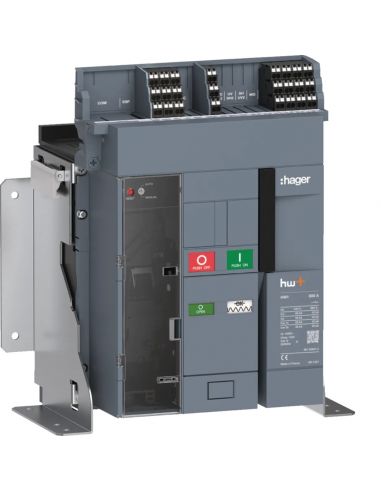 Disjoncteur Ouvert HW1 66kA 1000A 3P Débrochable pour TU sentinel HAGER HW1E310DB