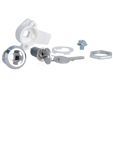 Serrure à clé n° 405 livrée avec 2 clés pour coffret et armoire quadro4-5 HAGER FZ452