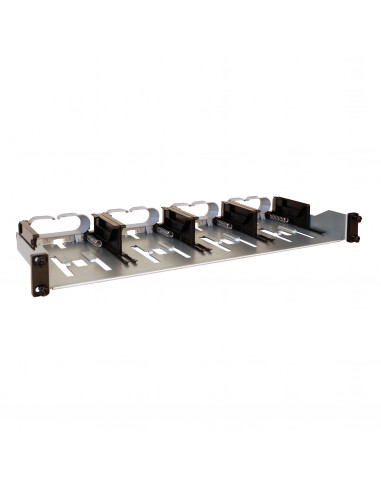 Panneau droit 19pouces 1U à équiper 4 cassettes fixation standard LEGRAND 033682