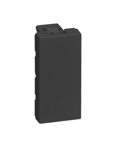Obturateur Mosaic 1 module finition noir LEGRAND 079370L