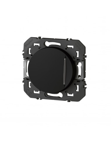 Poussoir simple avec voyant lumineux dooxie 6A 250V~ noir LEGRAND 600216
