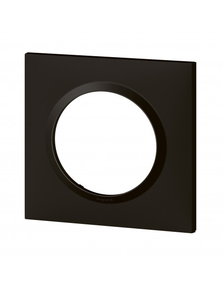 Plaque carrée dooxie 1 poste finition noir LEGRAND 600891