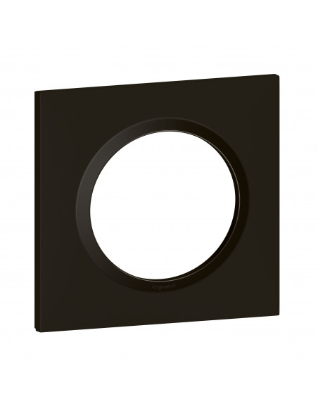 Plaque carrée dooxie 1 poste finition noir LEGRAND 600891